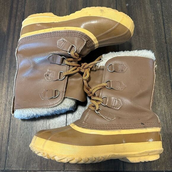 Sorel Kaufman Waterproof Pac Boots Mens Size 7 Made In Canada Vintage - Picture 2 of 6